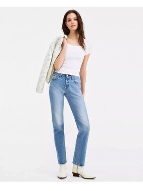NWT $99 Levis 501 Curve Jeans Womens high rise straight sz 26 x 28